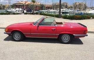 MERCEDES  500 SL (PAGODA) 5.0 V8 1984 MATRICULA HISTORICA 185 CV lleno